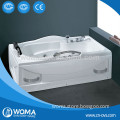 Q314 High quality clear acrylic Chinese cheap corner bathtub size 1740*930*700mm